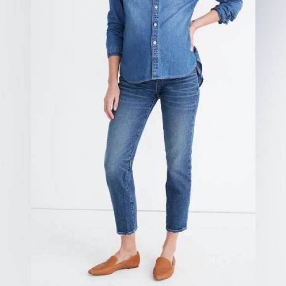 Madewell Denim - Madewell maternity classic straight jeans size 27